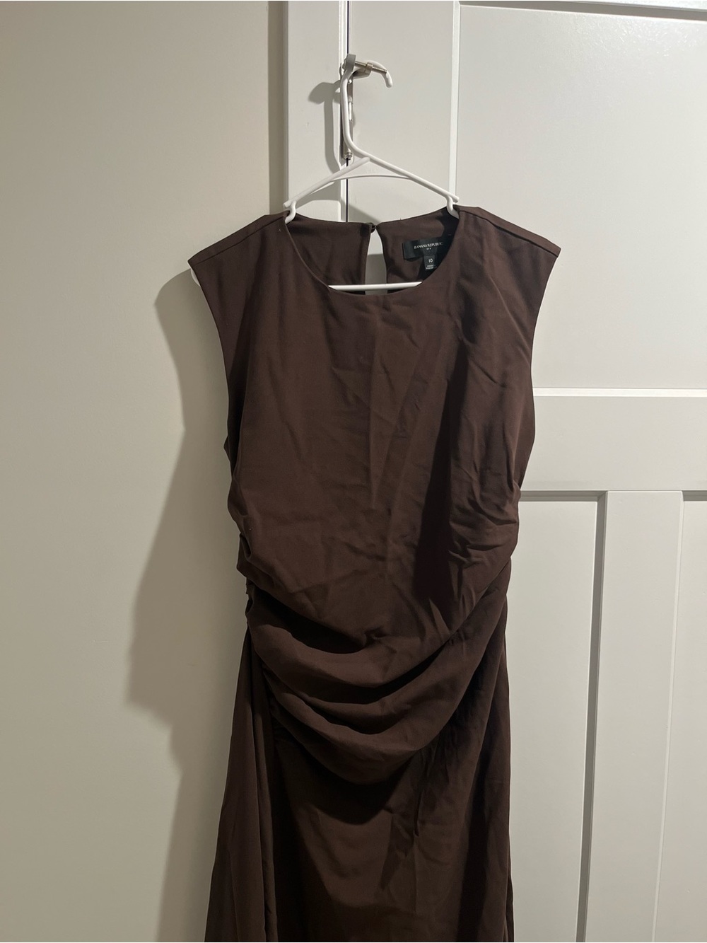 Banana Republic Chocolate Brown Sleeveless Midi Dress